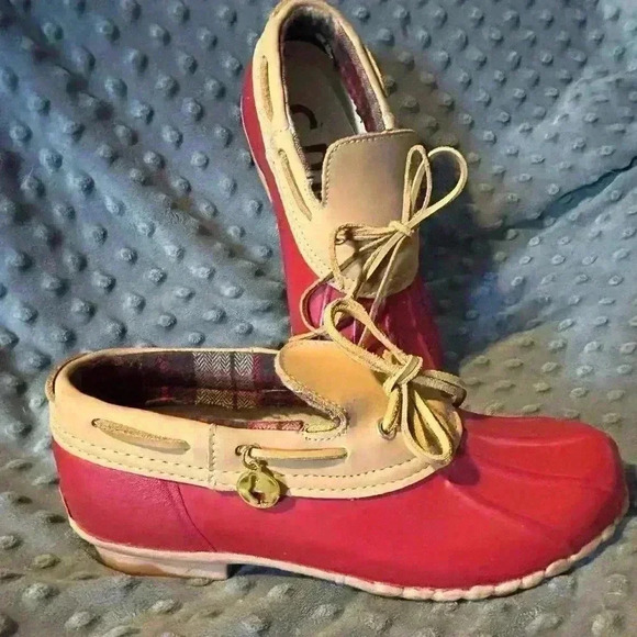 The Original Sporto Vintage Daria Red Duckβ Boot, Rain Boot, Sz 7 - Picture 4 of 7